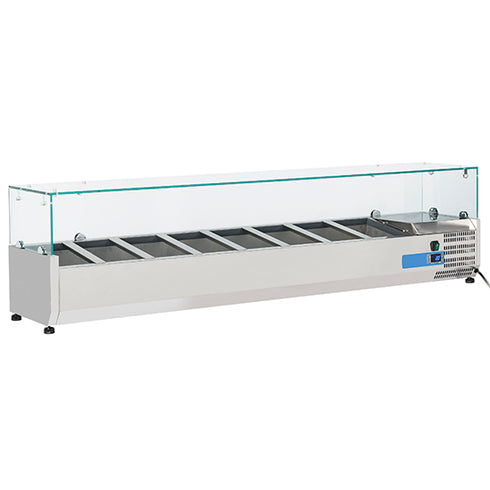 Superstructure Réfrigérée 8X Gn 1/4 H=150 Mm, +2°/+8°C, 9968CV